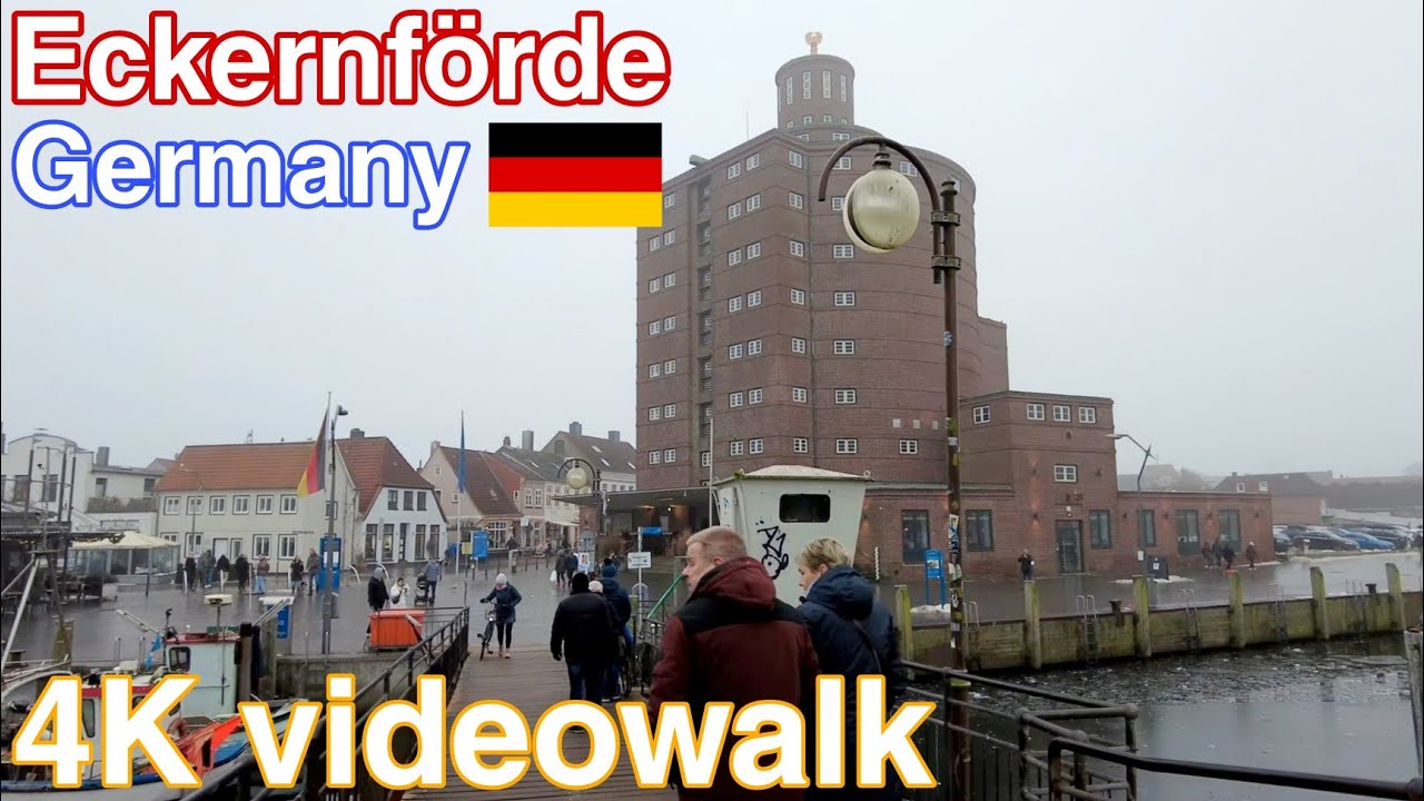 Walking in Eckernförde / Germany 🇩🇪- 4K Ultra HD / Walking Tour