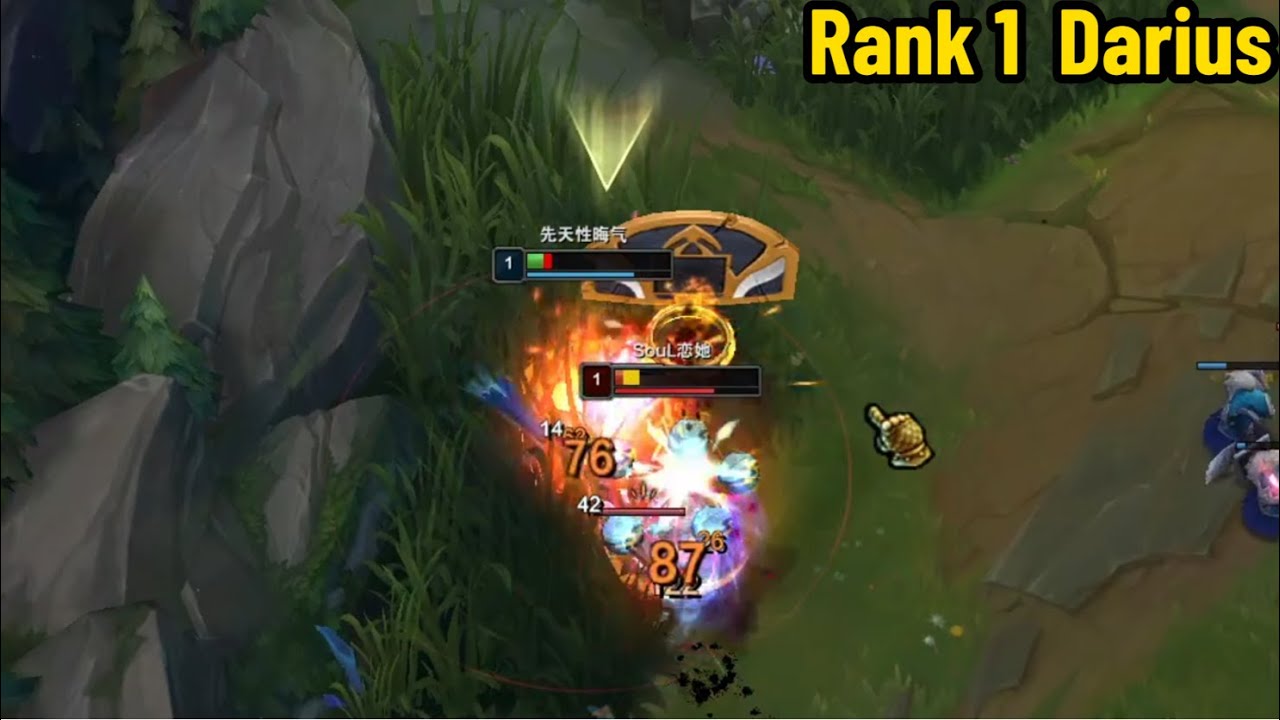 Rank 1 Darius: How to DESTROY Tryndamere at LVL 1!