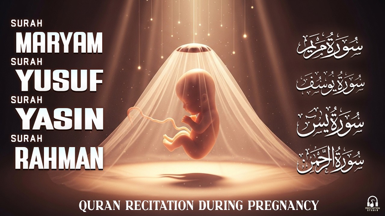 Pregnancy Quran Recitation For Mother | Surah Maryam, Yusuf, Yasin, Ar-Rahman | Listen daily