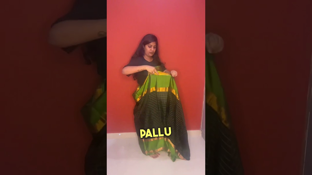 Coorgi or kodagu saree draping #fashion #drapingsaree