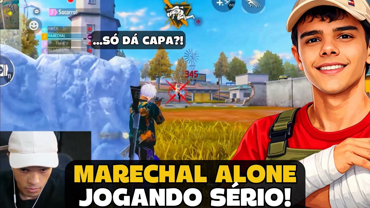 MARECHAL JOGOU SERIO NA RANK E LIMPOU O MAPA! FREE FIRE - MARECHAL HIGHLIGHTS