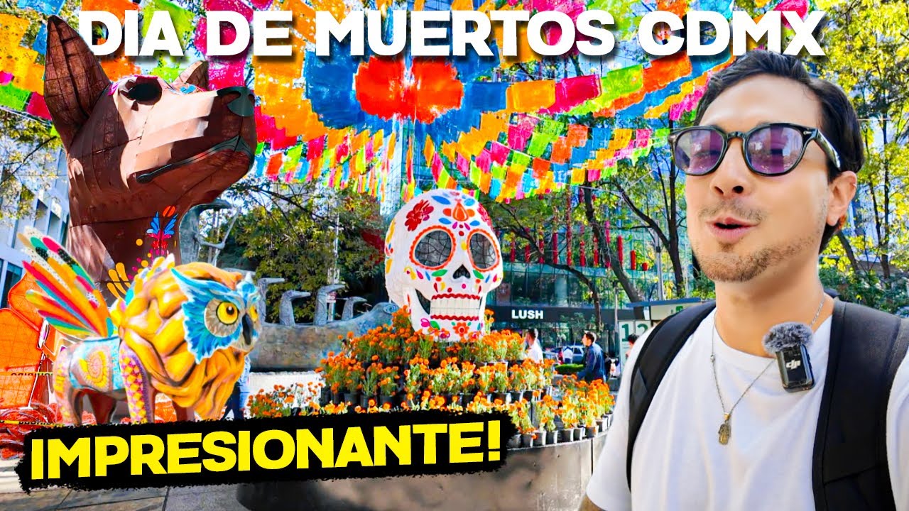 Así luce el PASEO DE LA REFORMA en el DÍA DE MUERTOS 🇲🇽 Alebrijes, Calaveras y Más ✅