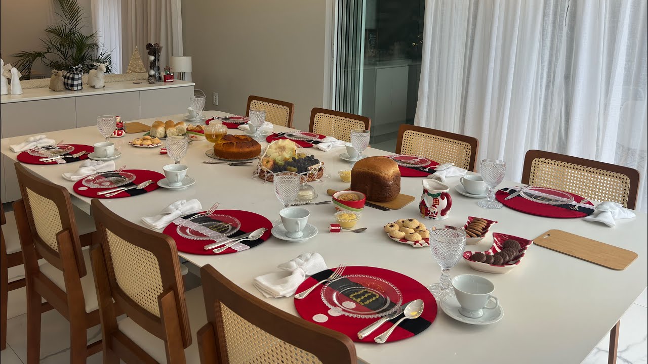 RECEBENDO EM CASA - CAFE DA TARDE NATALINO #PALOMASOARES