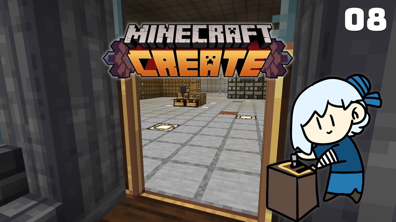 【Create実況解説】地下までエレベーターをつなごう【Minecraft】