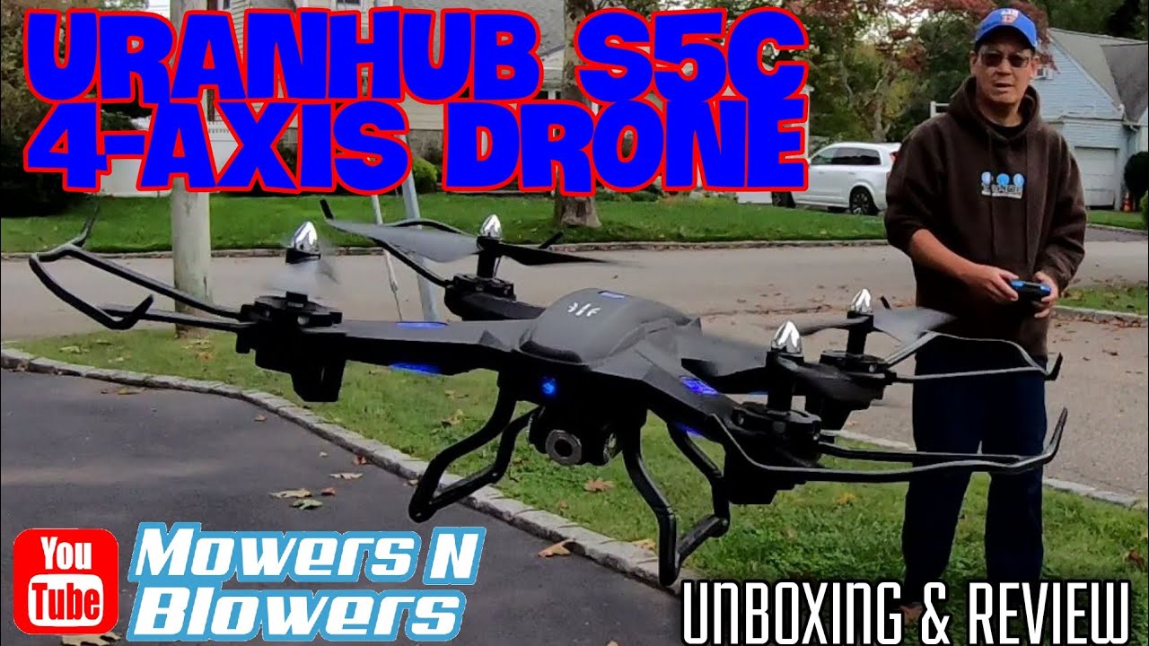URANHUB S5C 4-AXIS FPV 720P VIDEO CAMERA WIFI LITHIUM ION BATTERY BEGINNERS DRONE UNBOXING & REVIEW
