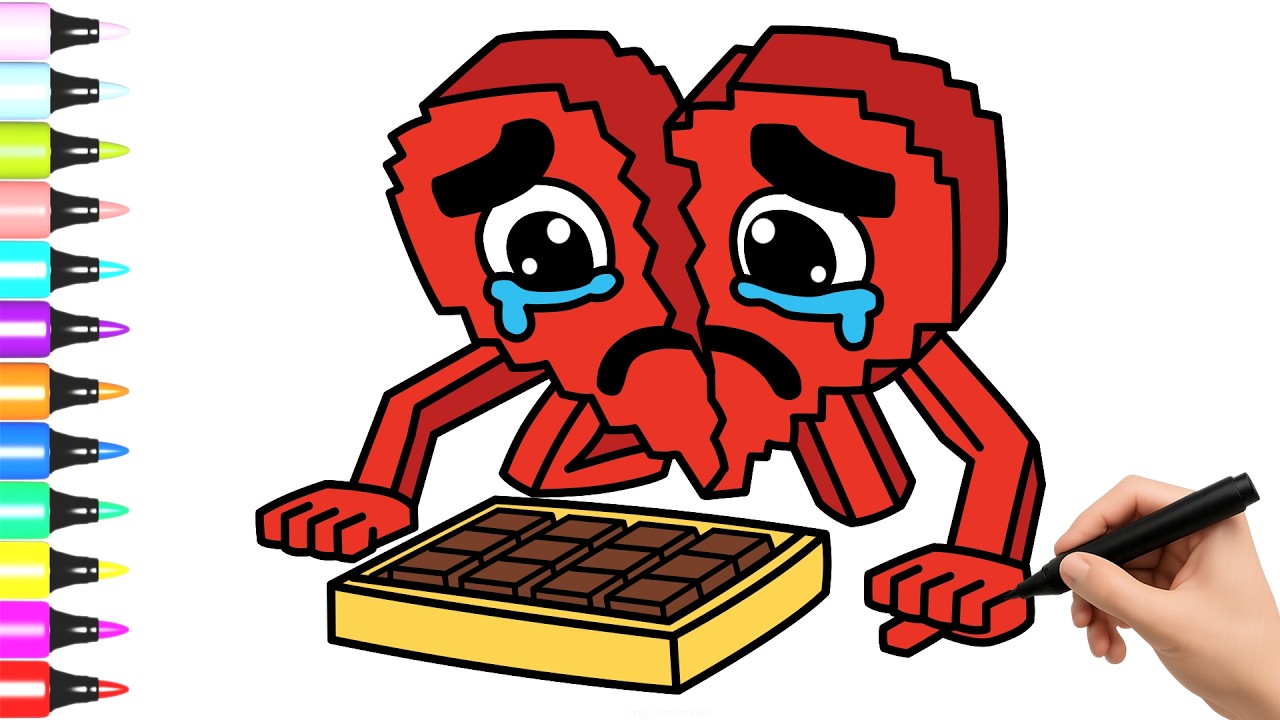 Como Dibujar a NOO MY LOVE HEART -  Steal a Brainrot ROBLOX