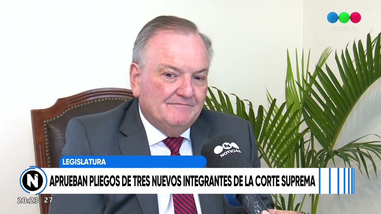 La Legislatura de Santa Fe aprobó los nuevos pliegos para la Corte Suprema