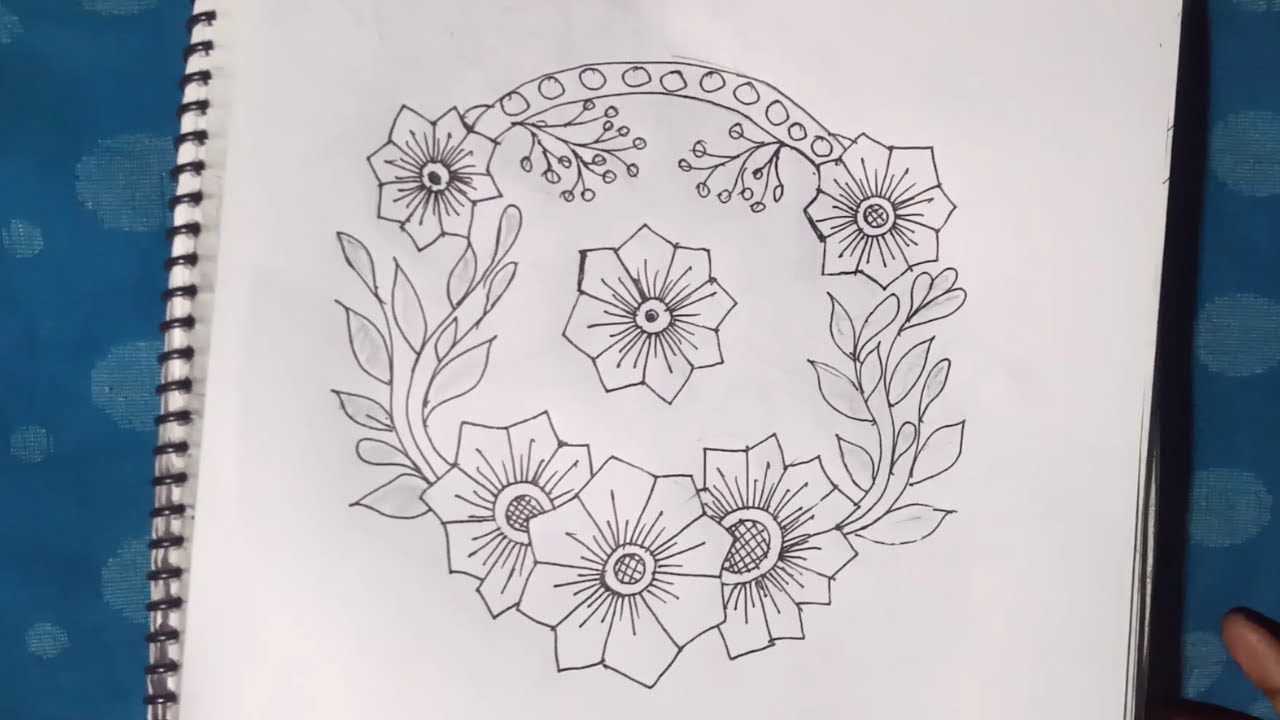 কুশন কভার ডিজাইন || design drawing