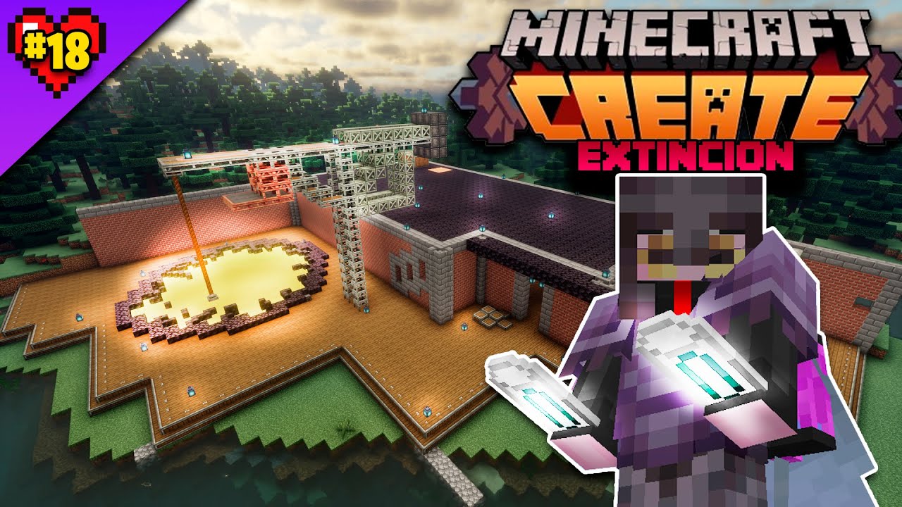 ✅ Construí una FABRICA DE COMBUSTIBLE NUCLEAR en minecraft survival CREATE MOD!!