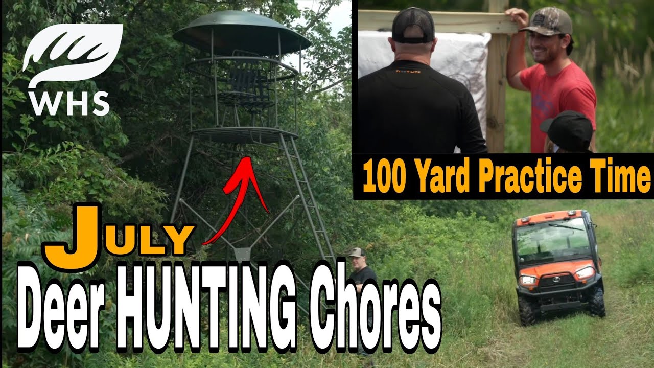 July Deer Hunting Chores