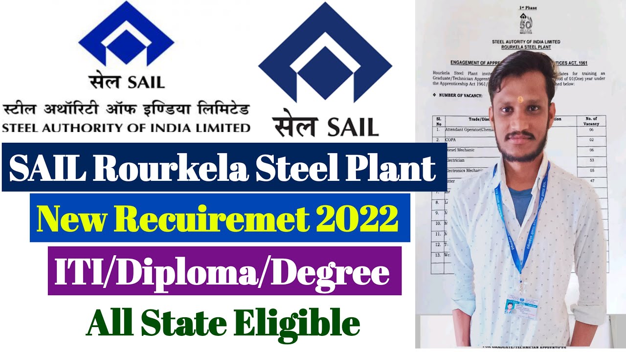 SAIL Rourkela New vacancy 2022 | ITI/Diploma/Degree | SAIL Rourkela Recuiremet Apply online | SAIL
