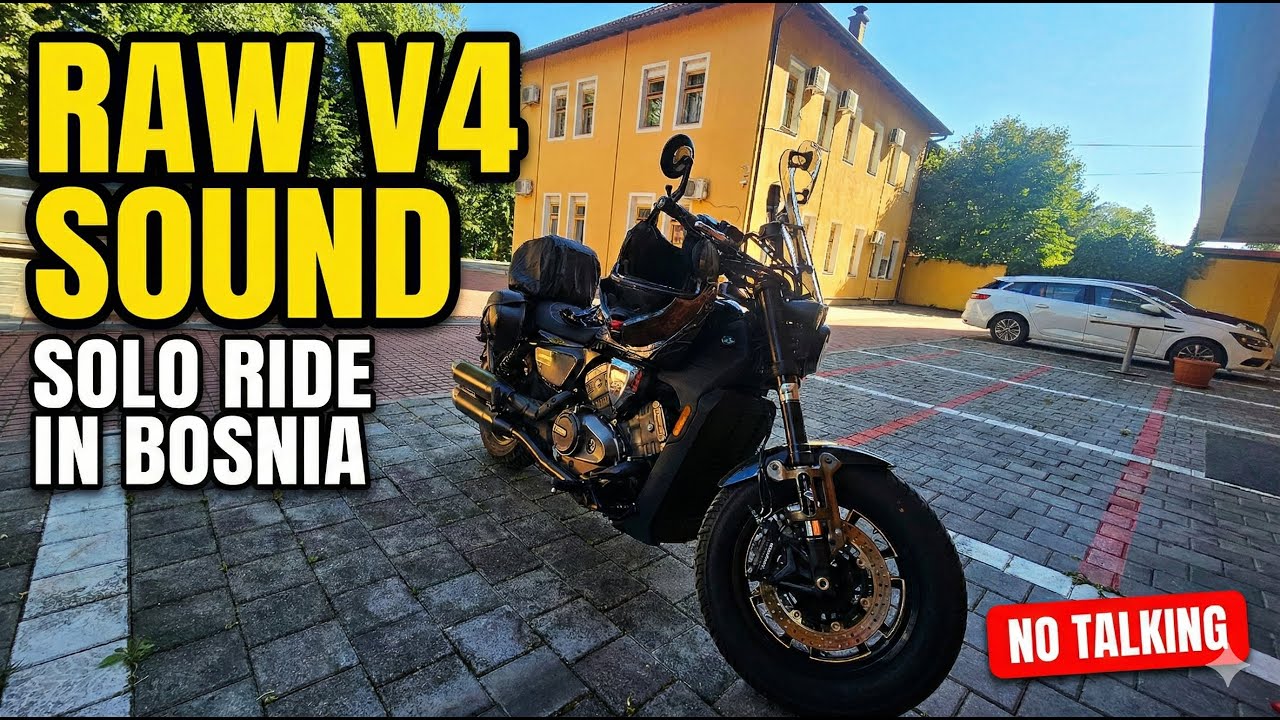 BOSNIA SOLO RIDE | QJMotor SRV 600 V V4 Pure Sound [No Talking] | Leaving Banja Luka