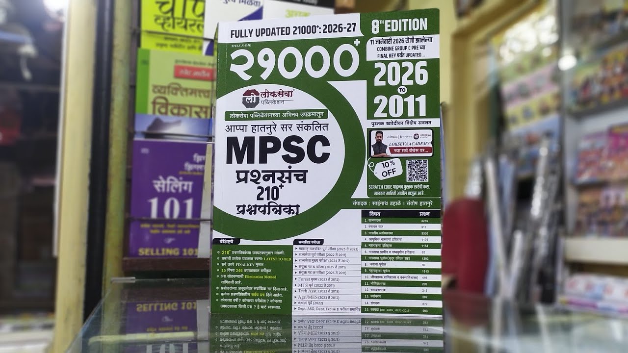 📚 LOKSEVA 21000+ MPSC Prashnasanch Book Review + Study Strategy 2026