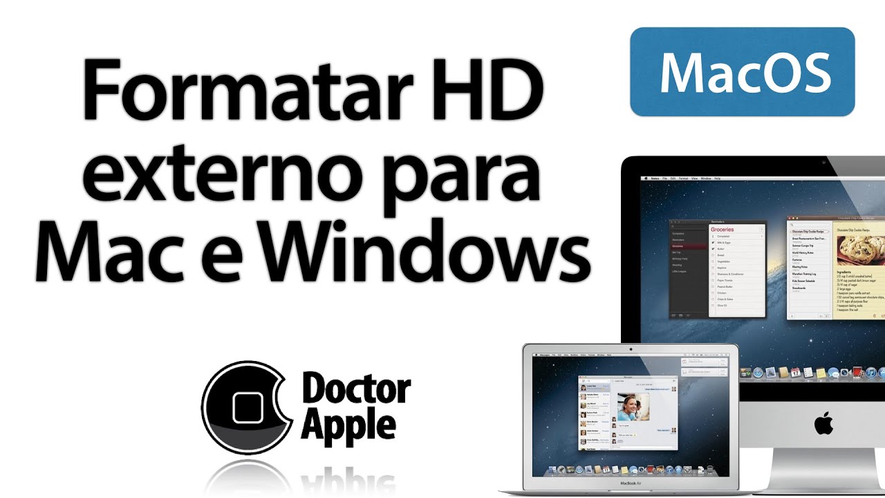 Curso Apple Mac - HD externo para Mac e Windows