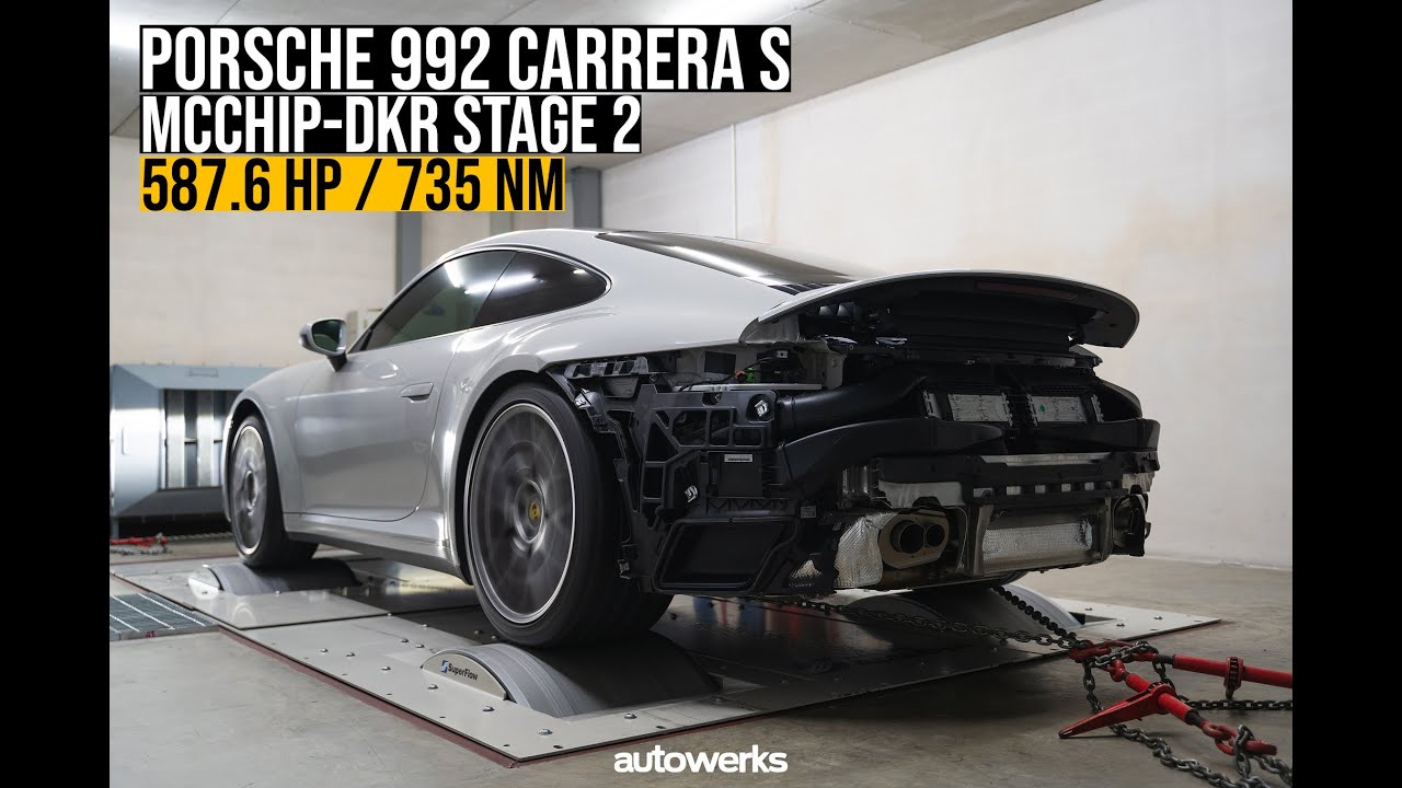 Porsche 992 Carrera S: Mcchip-DKR Stage 2 + Akrapovic Titanium Slip-on Exhaust + BMC Air Filters