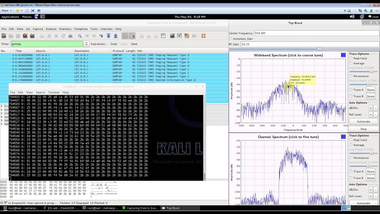 Analyzing Cellular GSM with RTL-SDR (RTL2832), Airprobe and Wireshark
