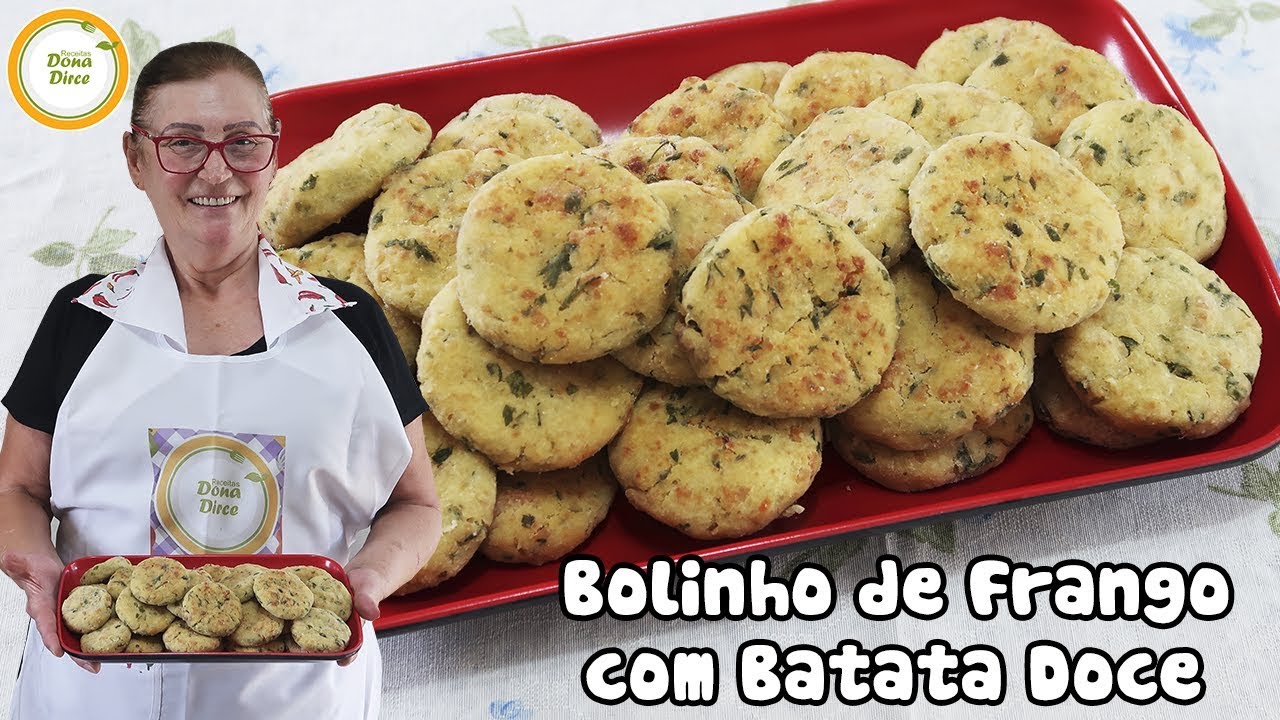 Bolinho Assado de Frango com Batata Doce | Bolinho Fitness de Frango e Batata Doce #338