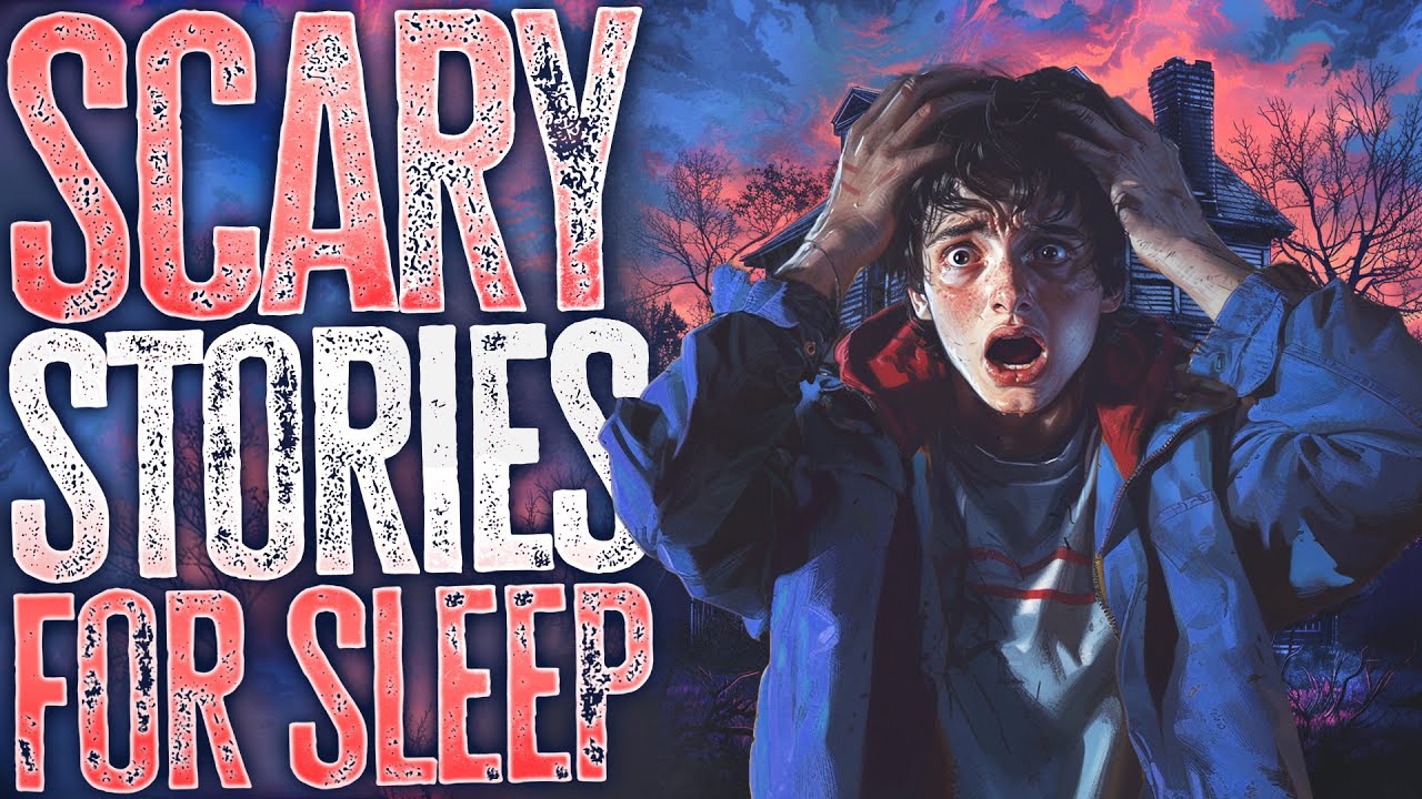 5+ Hours of Scary Stories for Sleep | with Ambient Rain Sounds | Black Screen Compilation
