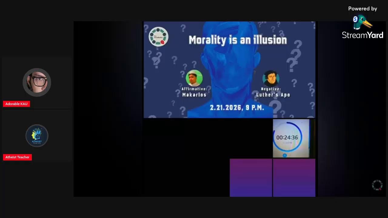 DEBATE REVIEW |  MORALITY IS AN ILLUSION