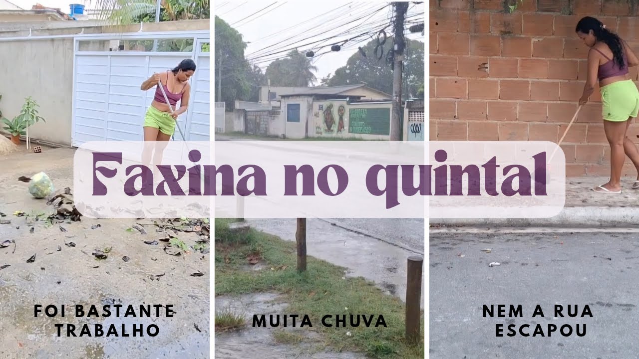 De volta a normalidade+Faxina no quintal!
