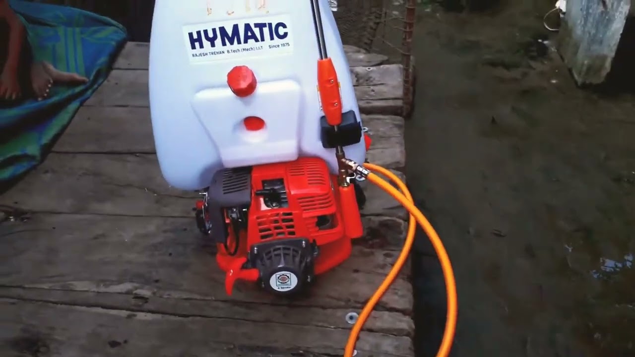 Hymatic 4 Stroke Power Sprayer Unboxing as done by farmer