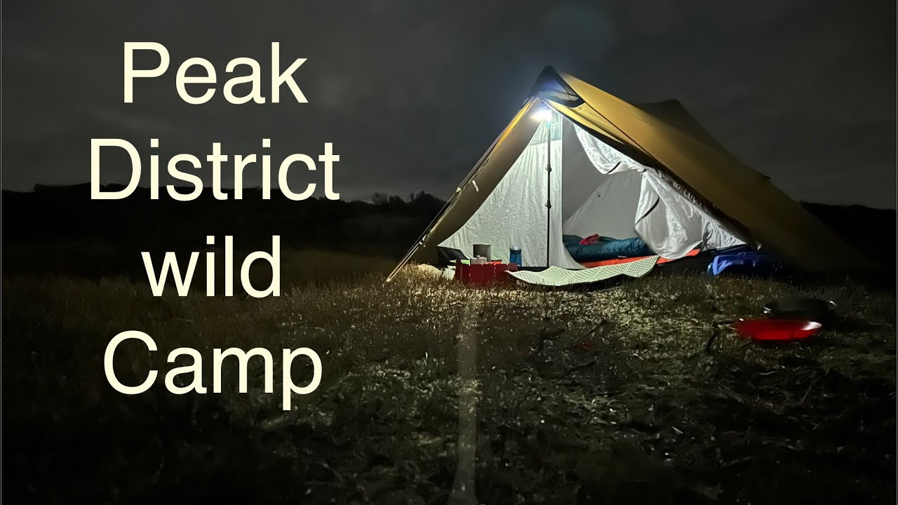 Solo Peak District wild camp at Harry hut Trig