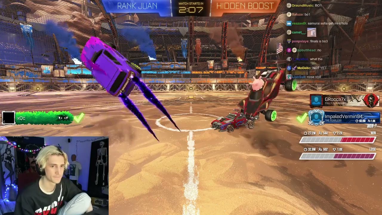 xQc СХОДИТ С УМА, играя в Rocket League с Poke #35