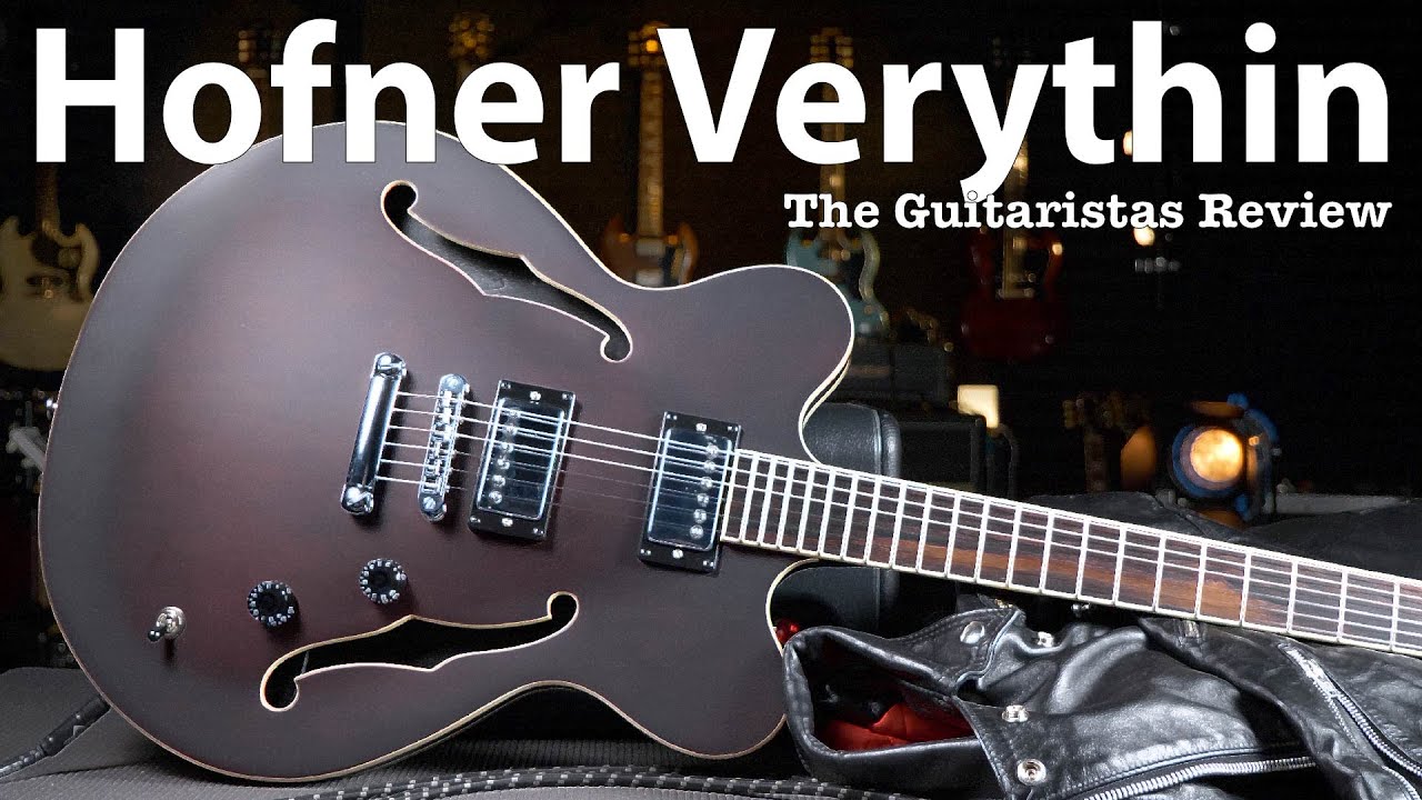 Hofner Verythin - Доступное винтажное переиздание - Обзор полуакустической электрогитары с центральным блоком