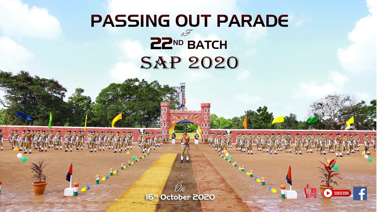 PASSING OUT PARADE OF SAP (Full Video)  - 2020 | Kerala Police