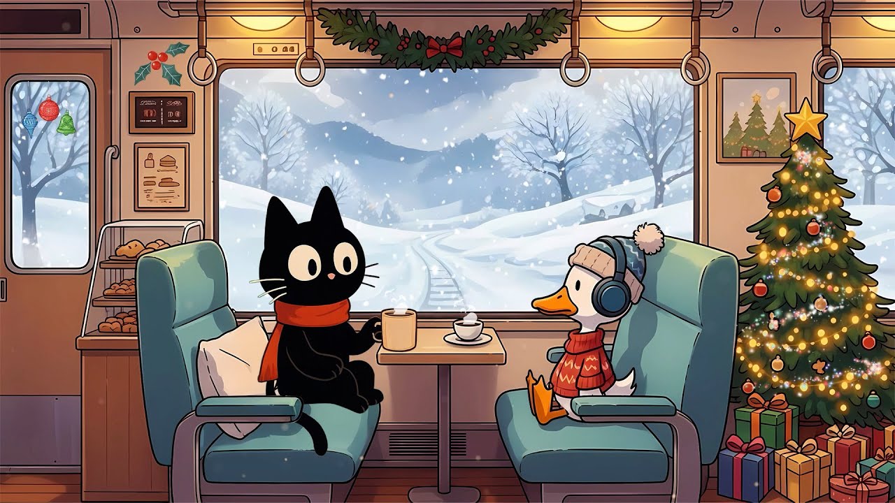 Traveling Through Snowfall ❄️✨ Relaxing Lofi for Cozy Winter Days