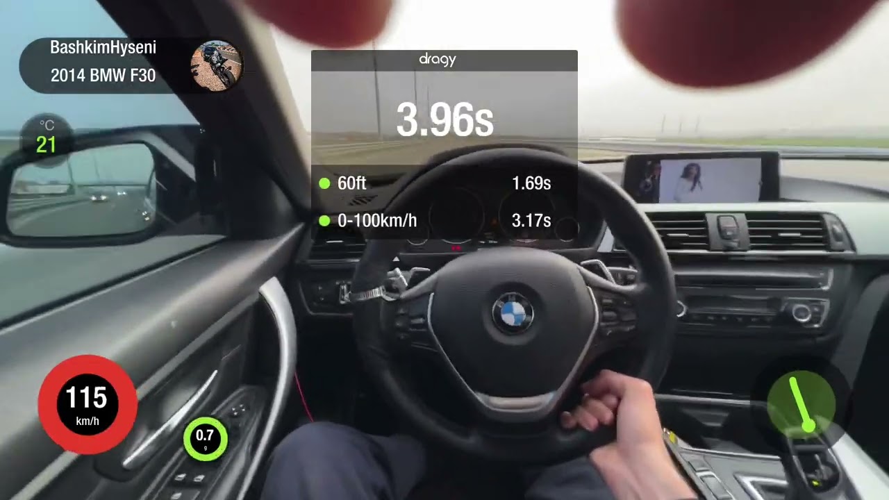 BMW F30 335d xDrive STAGE3 1/4 mile 10.85 Only Diesel