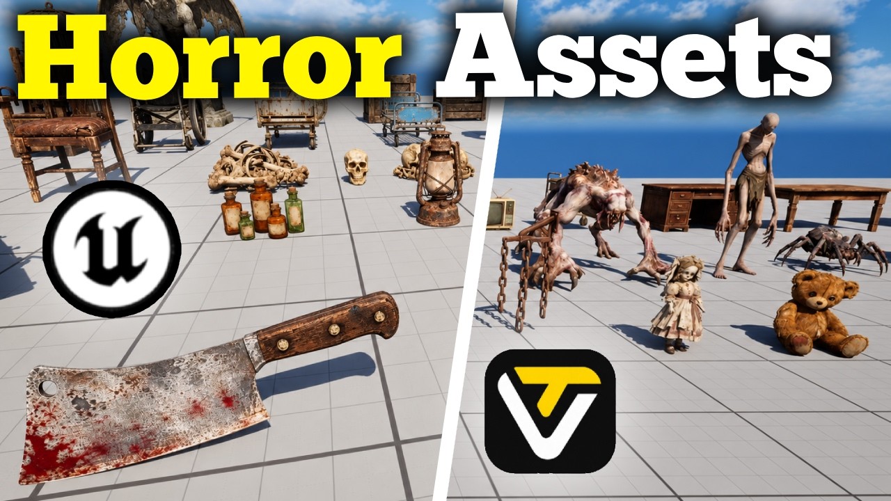 I Made an Entire Horror Game Asset Pack Using Tripo