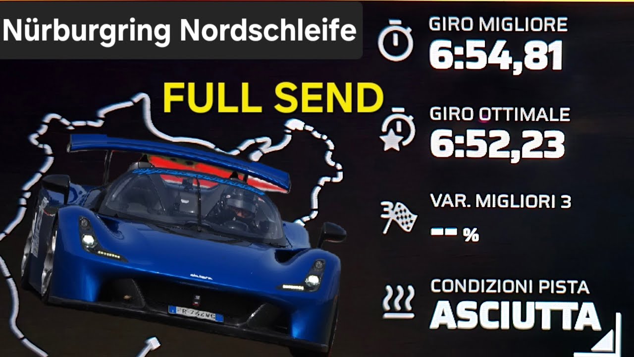 6:54 BTG - Nürburgring Nordschleife - WAHNSINN - CRAZY LAP - Dallara Stradale ONBOARD