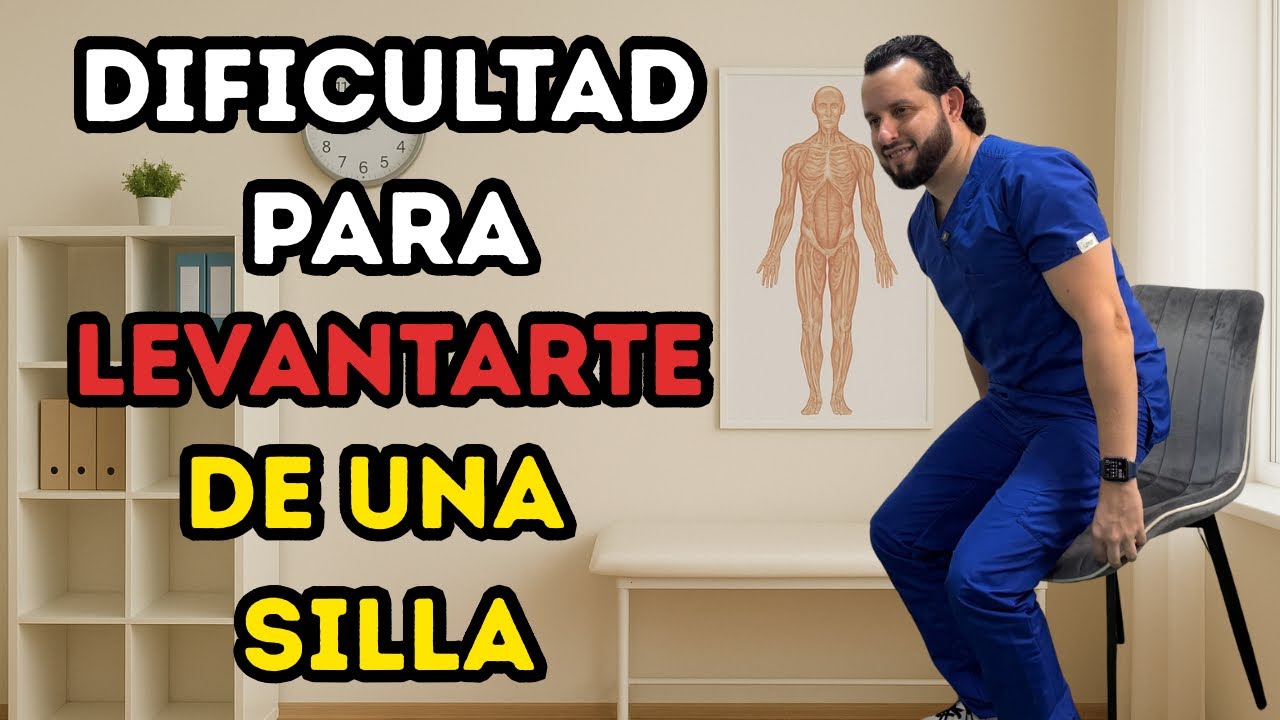 EJERCICIOS para FORTALECER piernas y LEVANTARTE de una SILLA sin ESFUERZO.