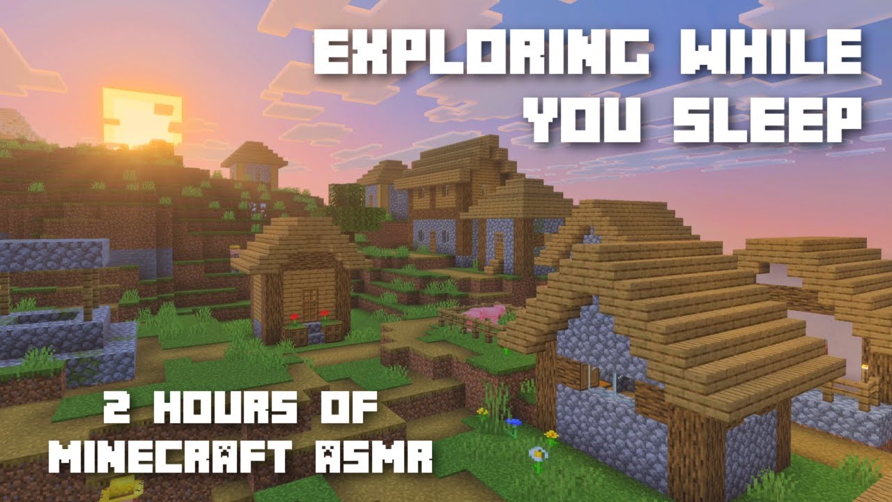 2 HOURS Minecraft ASMR ⛏️ Exploring a Peaceful World While You Sleep 😴 Ear to Ear Whispering