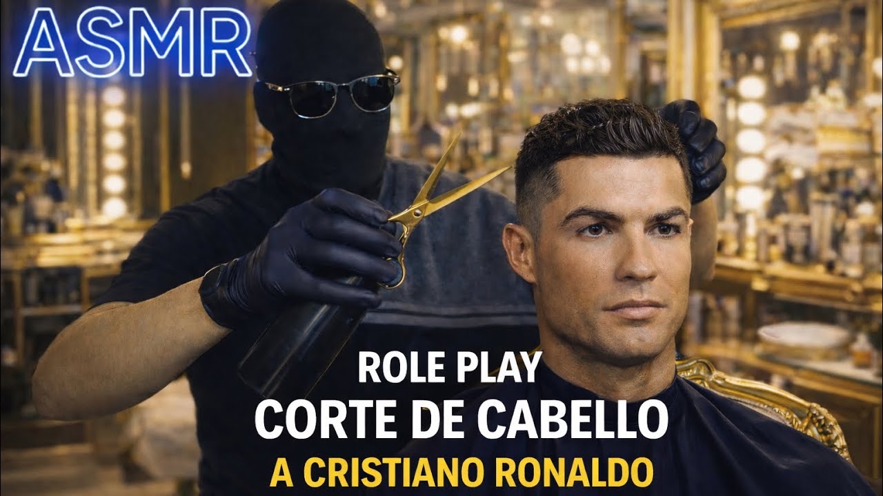 ASMR ESPAÑOL | Role Play Le Corto El Cabello A Cristiano Ronaldo