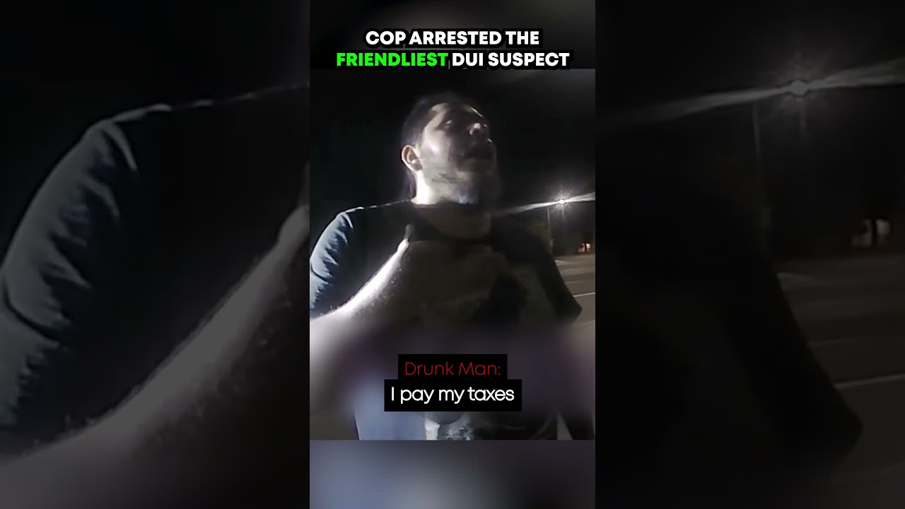 Cop Arrested The Friendliest DUI Suspect #bodycam #police #cops