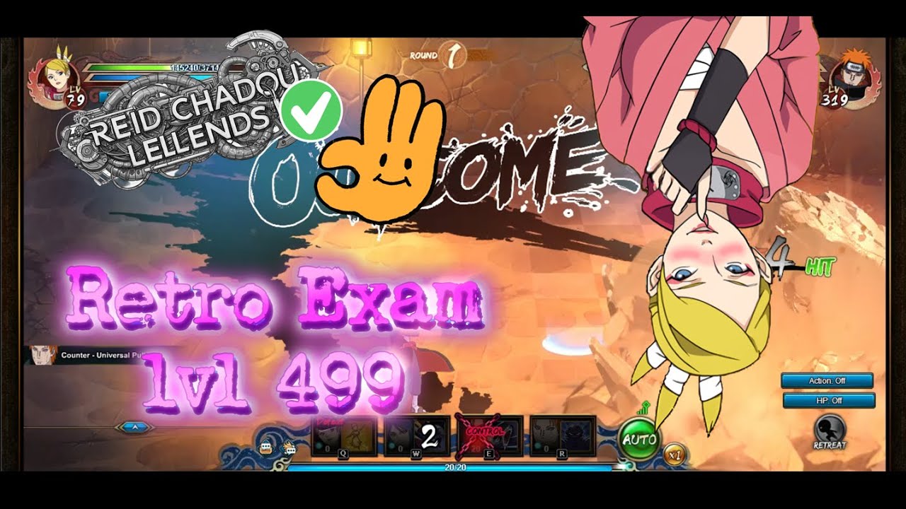Retro Exam (Ninja Exam lvl 499) - Naruto Online (Lisy)