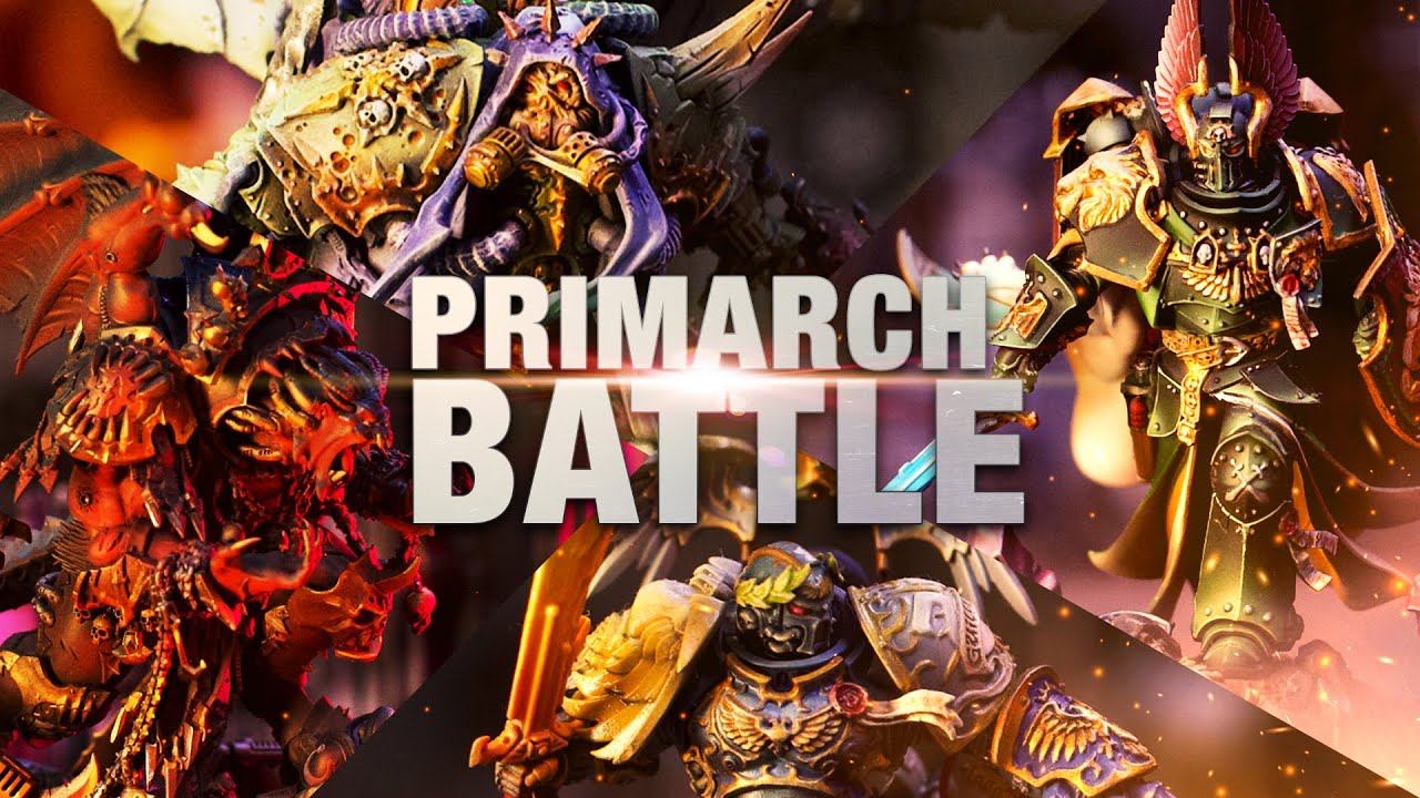 Four Primarchs! Four Players! Team Chaos vs Team Imperium Warhammer 40k in 40m