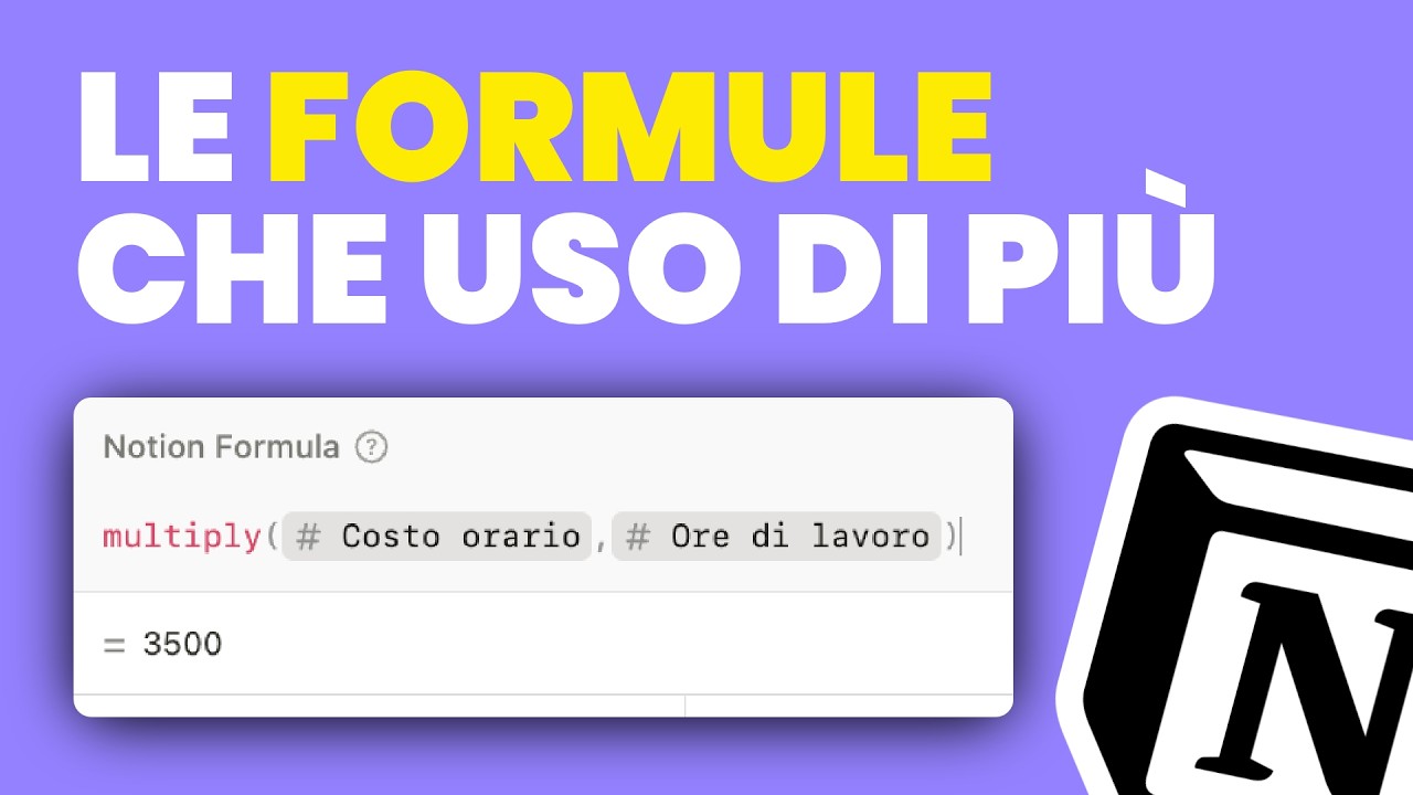 NOTION FORMULA - le formule che uso di più su Notion