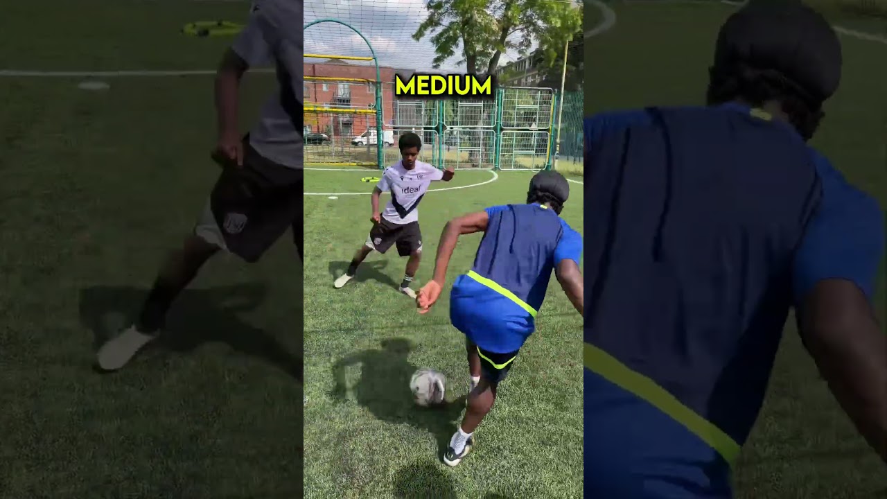EASY vs IMPOSSIBLE skills 🤯 #football #skills