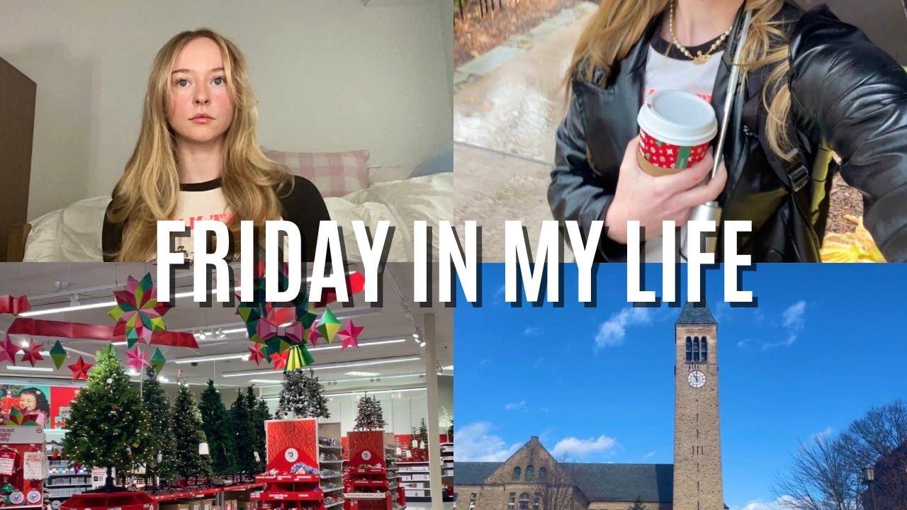 friday in my life at cornell | classes, grwm, target run ☕🌧️