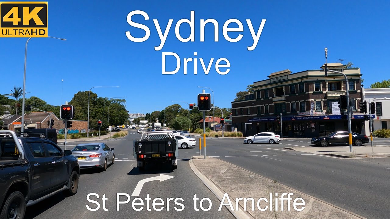 Driving St Peters to Arncliffe | Sydney Australia | 4 K UHD 