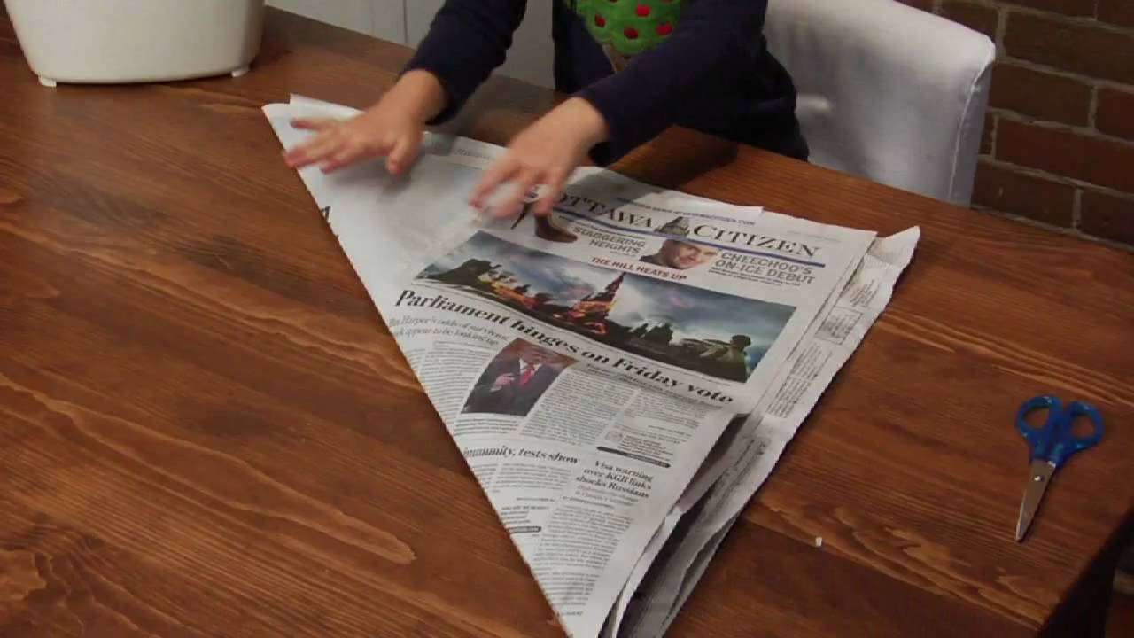 Organic Origami: How to make a liner for your kitchen container