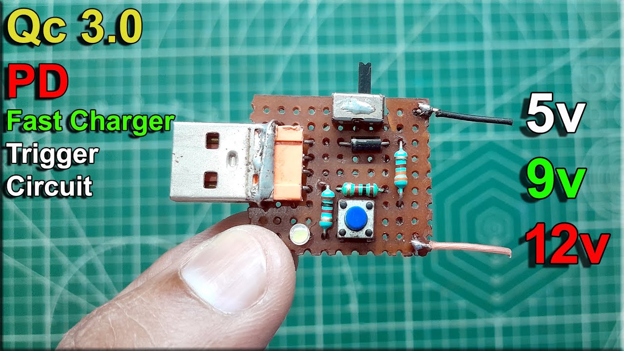 Схема запуска быстрозарядного устройства QC 3.0 PD | Как собрать схему запуска для быстрых зарядн...