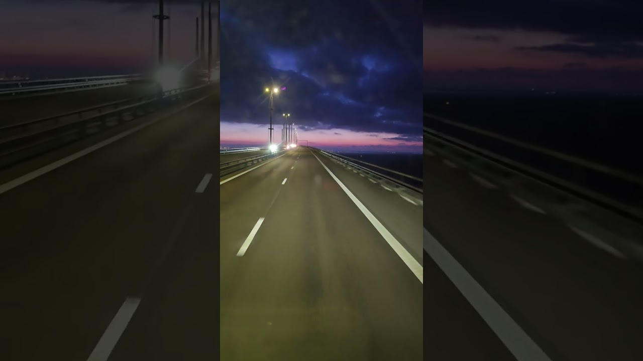 Lond bridge and tunel from Danemark to Sweden