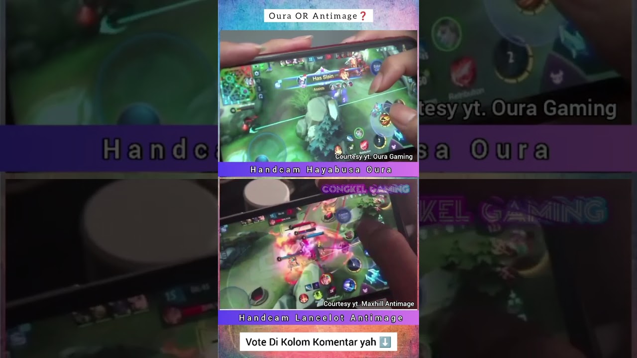 Handcam Hayabusa Oura VS Lancelot Antimage - Mobile Legends 