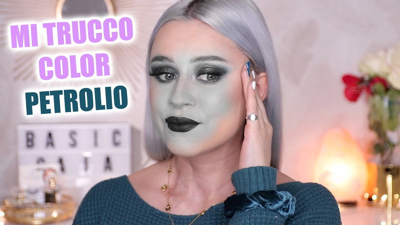 MI TRUCCO CON UN COLORE CHE NON HO MAI USATO: IL PETROLIO.