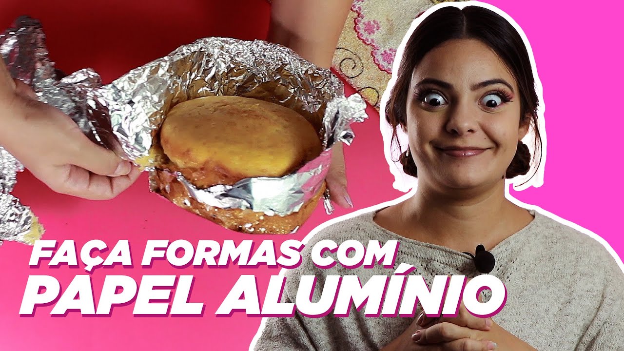 MÉTODO INCRÍVEL DE FORMAS DE BOLO COM PAPEL ALUMÍNIO PARA VOCÊ FAZER EM CASA