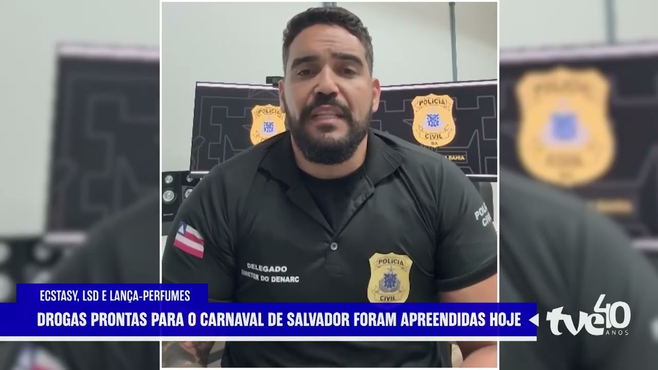 POLÍCIA CIVIL APREENDE DROGAS SINTÉTICAS ANTES DO CARNAVAL EM SALVADOR – TVE NOTÍCIAS 05/02/2026